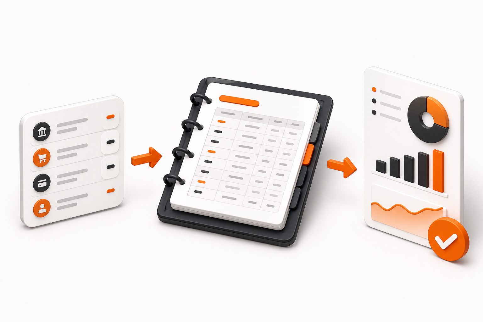 Sample monthly bookkeeping and reconciliation report