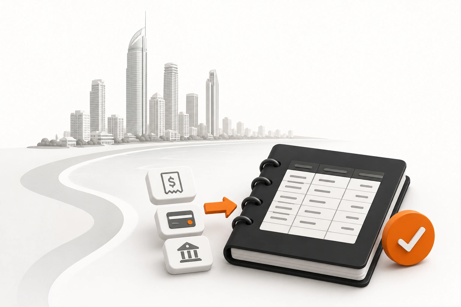 Bookkeeping services for Gold Coast businesses illustration
