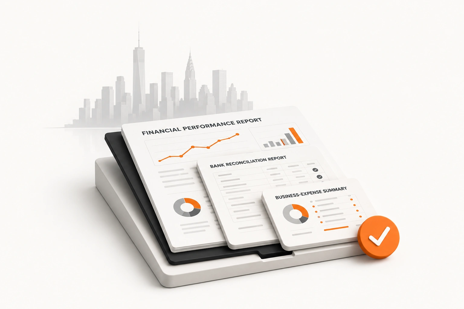 Bookkeeping services for New York businesses illustration