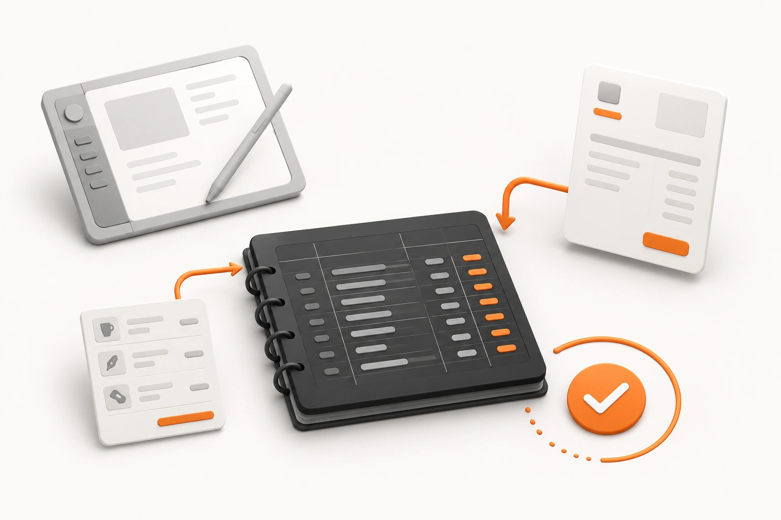 Bookkeeping for creative professionals illustration