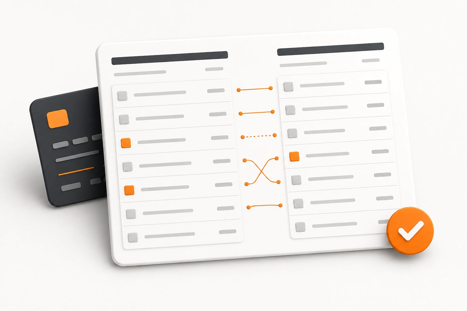 Payment reconciliation report illustration