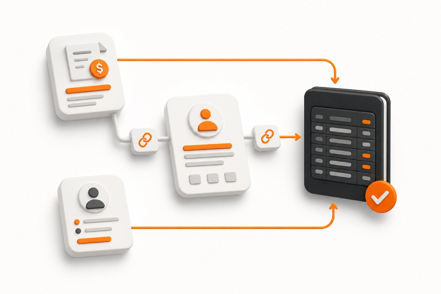 Recruitment agency bookkeeping illustration